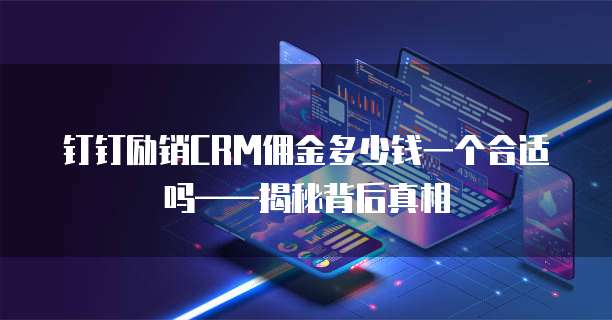 钉钉励销CRM佣金多少钱一个合适吗——揭秘背后真相