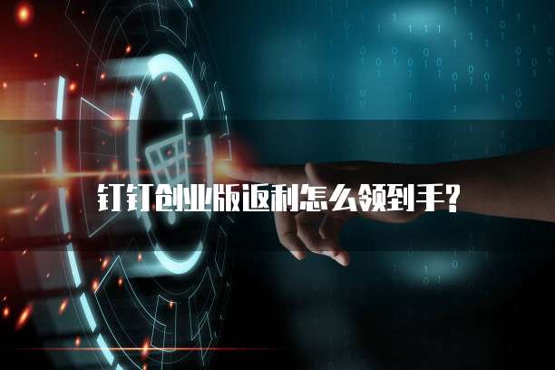 钉钉创业版返利怎么领到手?