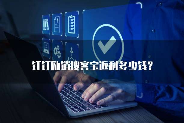 钉钉励销搜客宝返利多少钱？