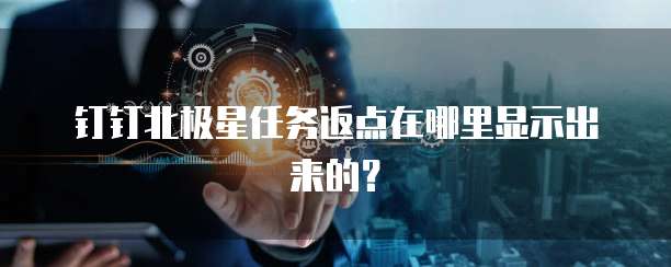钉钉北极星任务返点在哪里显示出来的？