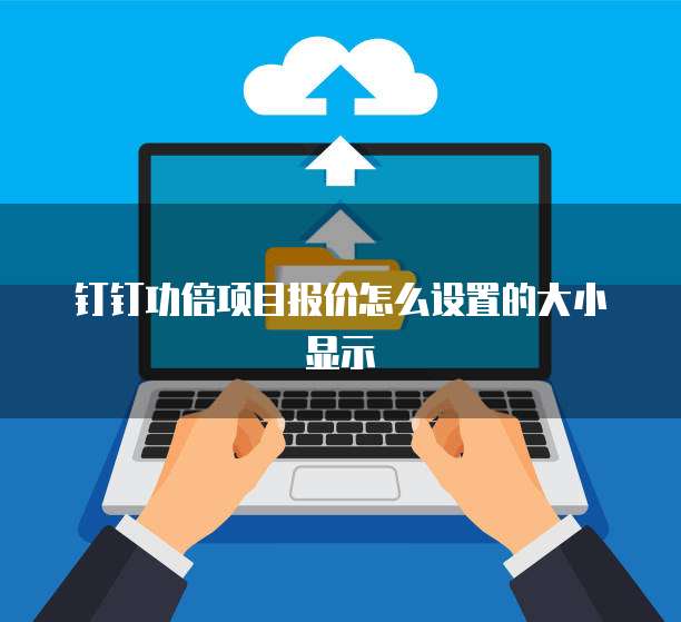 钉钉功倍项目报价怎么设置的大小显示