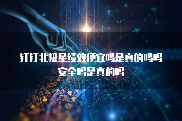 钉钉北极星绩效便宜吗是真的吗吗安全吗是真的吗