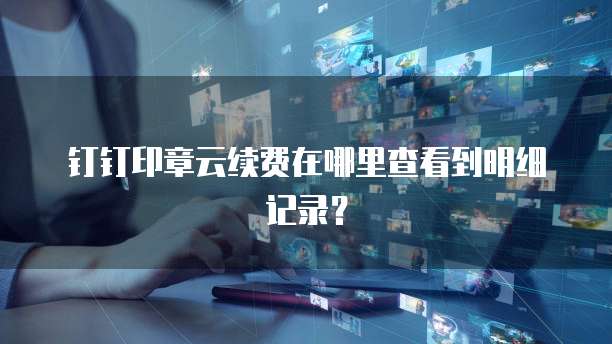 钉钉印章云续费在哪里查看到明细记录?