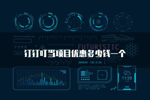 钉钉叮当项目优惠多少钱一个