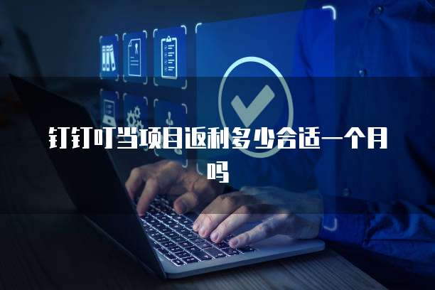 钉钉叮当项目返利多少合适一个月吗