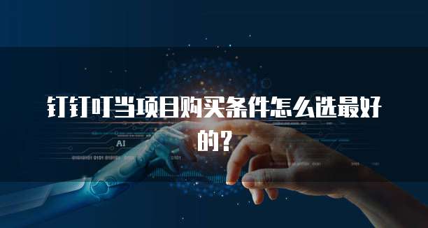 钉钉叮当项目购买条件怎么选最好的?