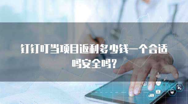 钉钉叮当项目返利多少钱一个合适吗安全吗?