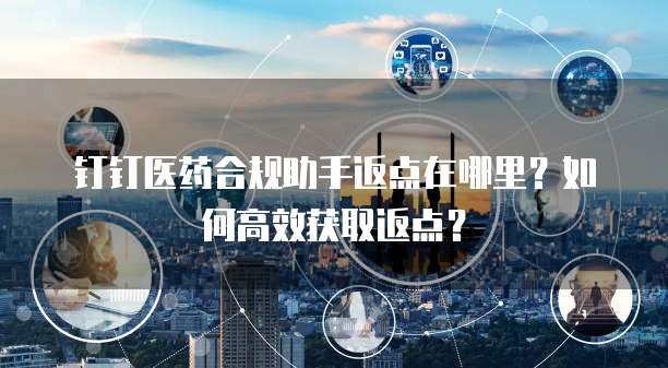 钉钉医药合规助手返点在哪里?如何高效获取返点?