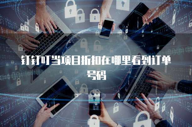 钉钉叮当项目折扣在哪里看到订单号码