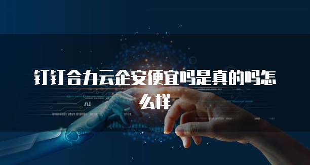 钉钉合力云企安便宜吗是真的吗怎么样