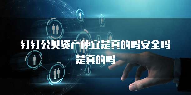 钉钉公贝资产便宜是真的吗安全吗是真的吗