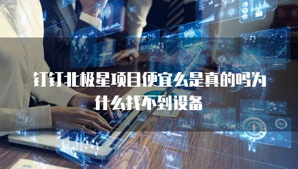 钉钉北极星项目便宜么是真的吗为什么找不到设备