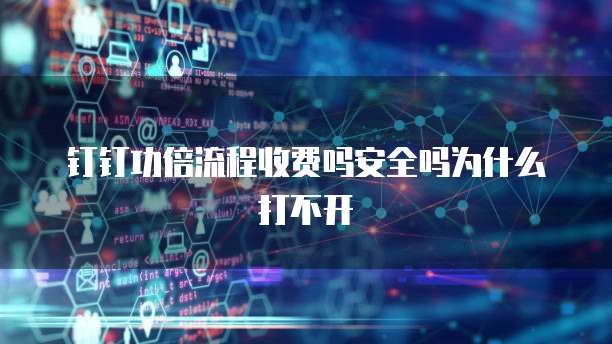 钉钉功倍流程收费吗安全吗为什么打不开