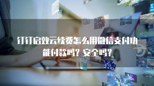 钉钉启效云续费怎么用微信支付功能付款吗?安全吗?