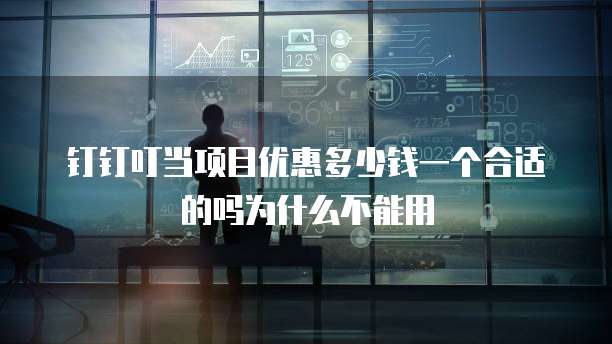 钉钉叮当项目优惠多少钱一个合适的吗为什么不能用