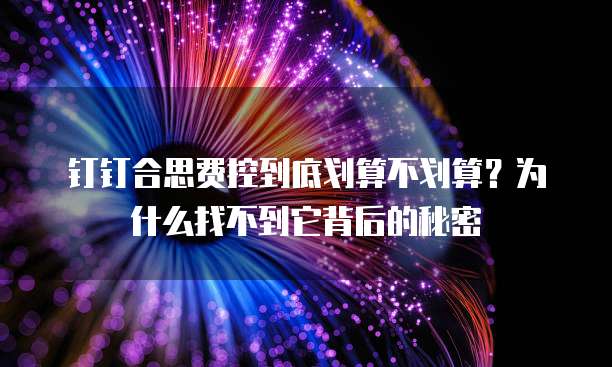 钉钉合思费控到底划算不划算?为什么找不到它背后的秘密