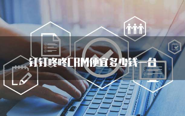 钉钉咚咚CRM便宜多少钱一台