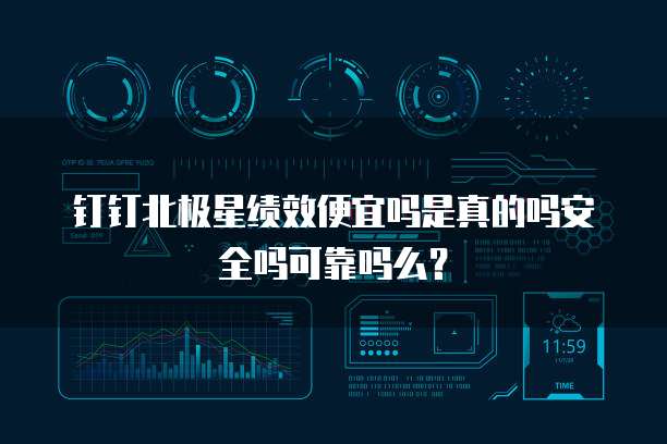 钉钉北极星绩效便宜吗是真的吗安全吗可靠吗么?