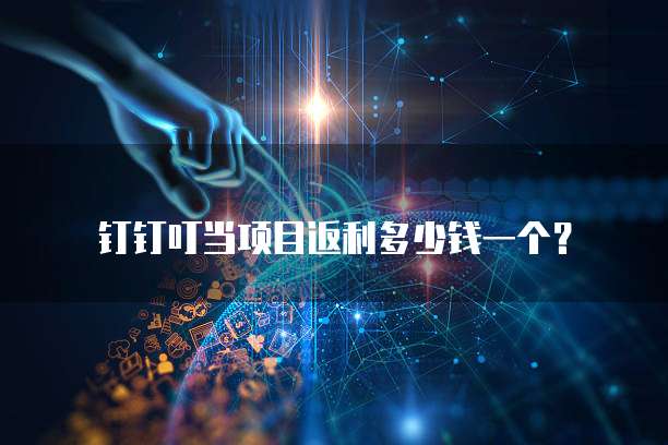 钉钉叮当项目返利多少钱一个?
