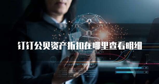 钉钉公贝资产折扣在哪里查看明细