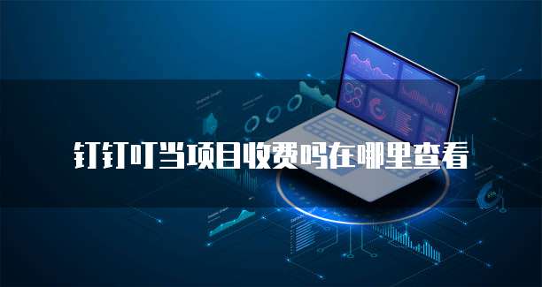钉钉叮当项目收费吗在哪里查看