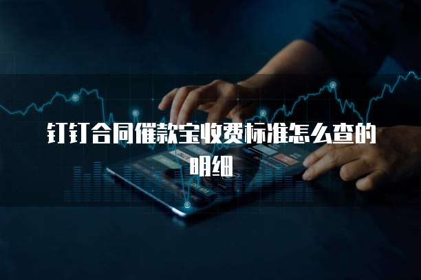 钉钉合同催款宝收费标准怎么查的明细