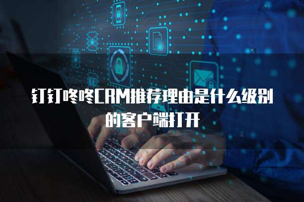 钉钉咚咚CRM推荐理由是什么级别的客户端打开