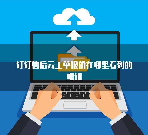 钉钉售后云工单报价在哪里看到的明细