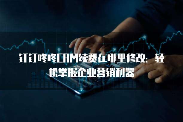 钉钉咚咚CRM续费在哪里修改:轻松掌握企业营销利器