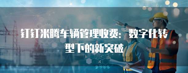 钉钉米腾车辆管理收费:数字化转型下的新突破