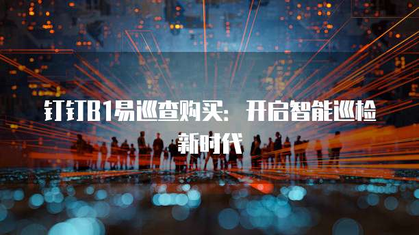 钉钉B1易巡查购买:开启智能巡检新时代