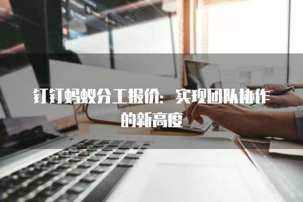 钉钉蚂蚁分工报价:实现团队协作的新高度