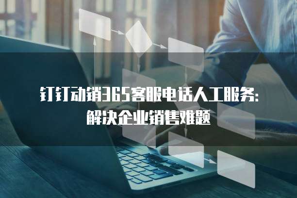 钉钉动销365客服电话人工服务:解决企业销售难题