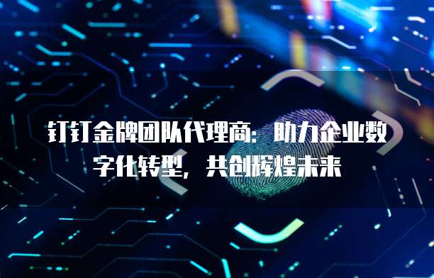 钉钉金牌团队代理商:助力企业数字化转型,共创辉煌未来