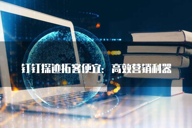 钉钉探迹拓客便宜：高效营销利器