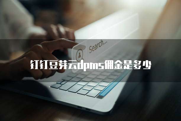 钉钉豆芽云dpms佣金是多少