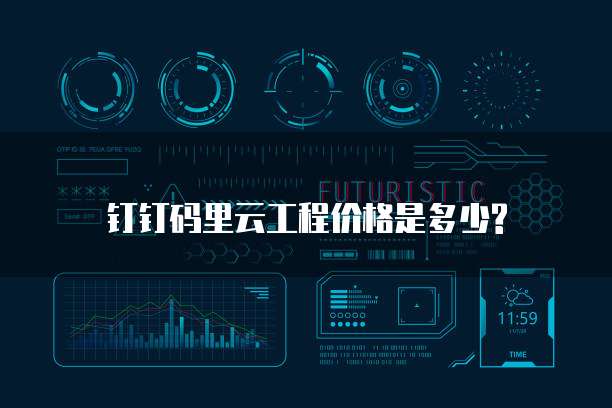 钉钉码里云工程价格是多少?
