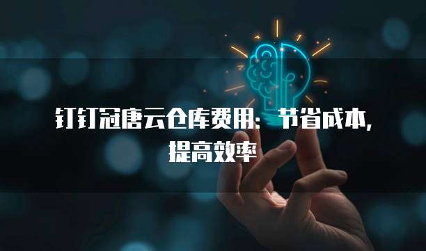 钉钉冠唐云仓库费用:节省成本,提高效率
