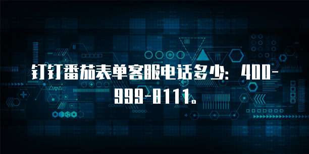 钉钉番茄表单客服电话多少:400-xxxx-xxxx。