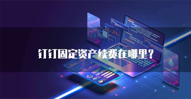 钉钉固定资产续费在哪里?