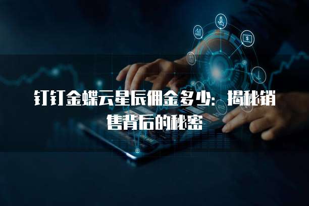 钉钉金蝶云星辰佣金多少：揭秘销售背后的秘密