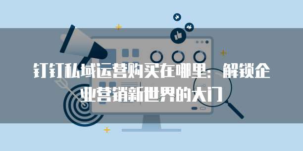 钉钉私域运营购买在哪里:解锁企业营销新世界的大门