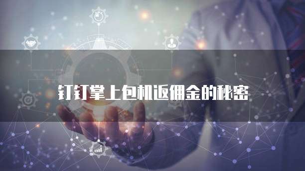 钉钉掌上包机返佣金的秘密