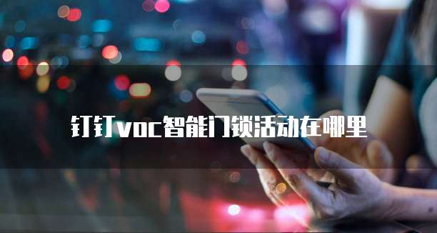 钉钉voc智能门锁活动在哪里