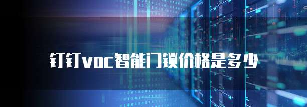 钉钉VOC智能门锁价格是多少