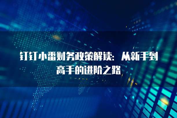 钉钉小番财务政策解读:从新手到高手的进阶之路