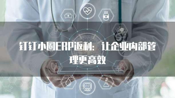 钉钉小圈ERP返利:让企业内部管理更高效