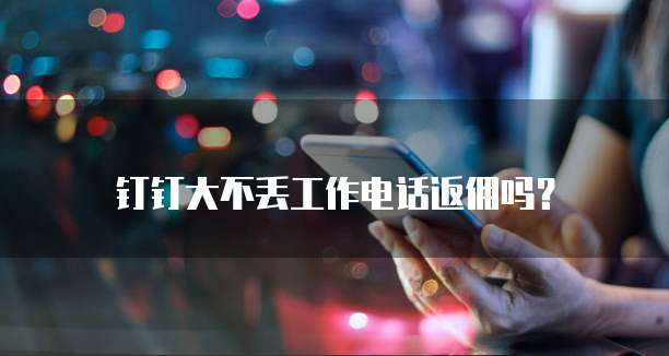 钉钉大不丢工作电话返佣吗?