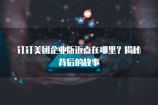 钉钉美团企业版返点在哪里？揭秘背后的故事
