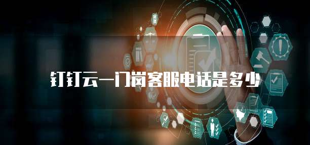 钉钉云一门岗客服电话是多少